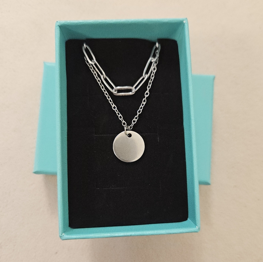 New Layered Paperclip Necklace